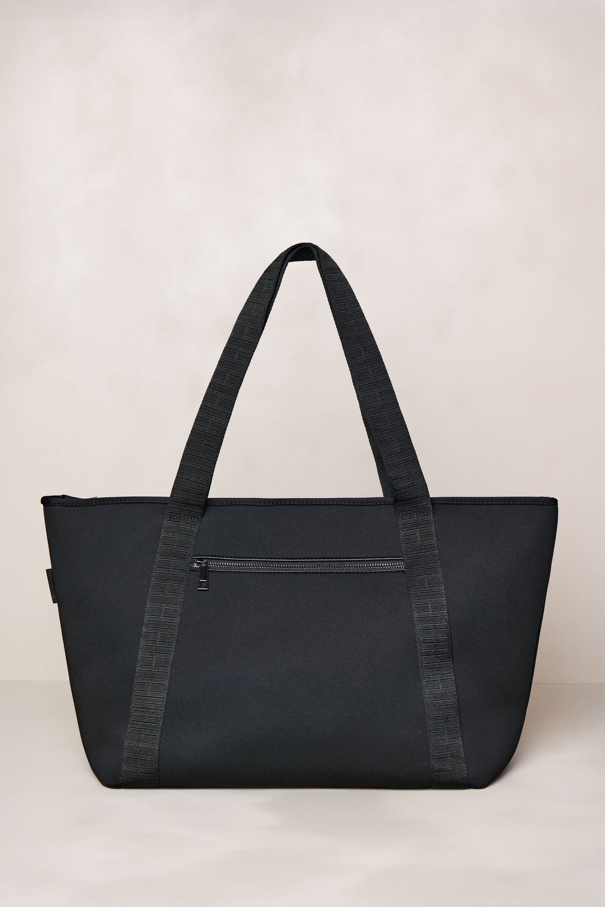 Black carry all convertible tote backpack bag in neoprene XL with adjustable straps