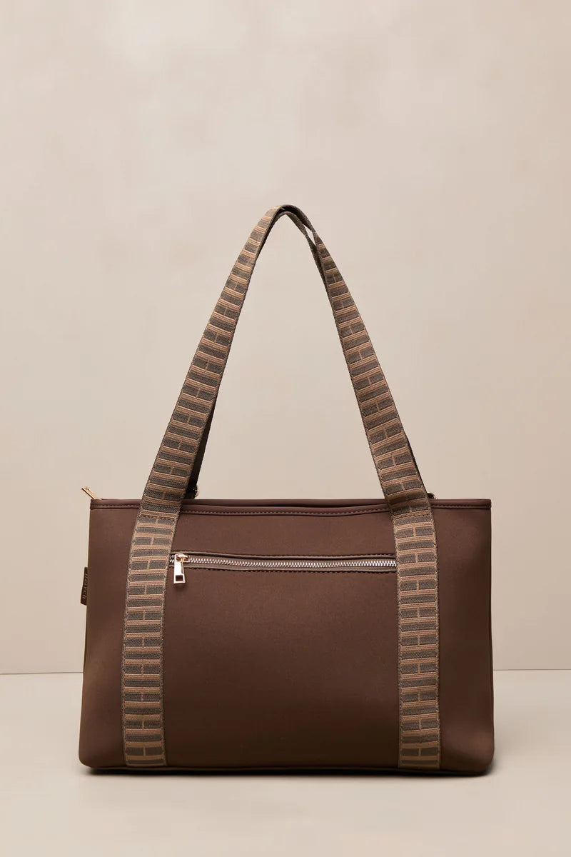 Mini H-Commuter 3-in-1 Backpack Tote in Chocolate